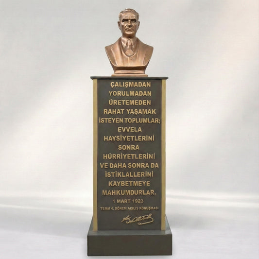 Yeni Model Kaideli Atatürk Büstü (Özel Ürün)